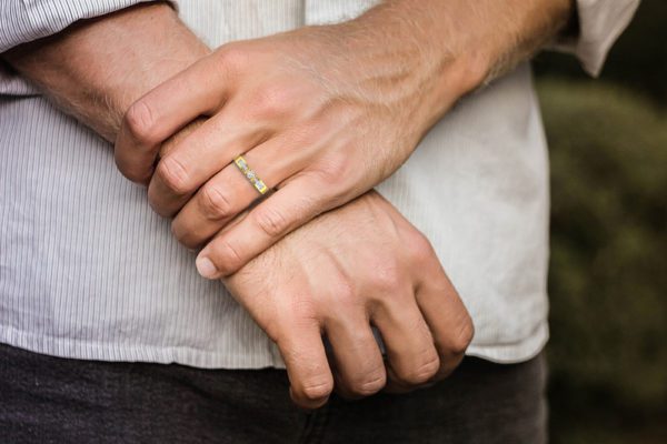 CLASSIC DESIGN GENTS DIAMOND RING WITH 18kt GOLD