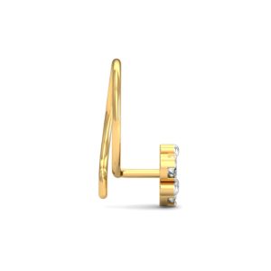DIAMOND NOSE PING WITH 18kt GOLD