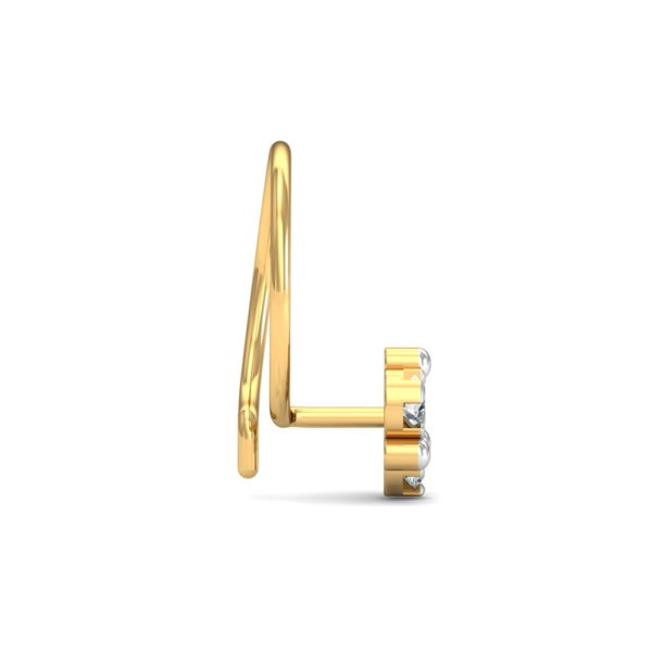 DIAMOND NOSE PING WITH 18kt GOLD