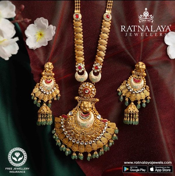 Necklace set Classic Party Wear Yellow Gold 22k Sets