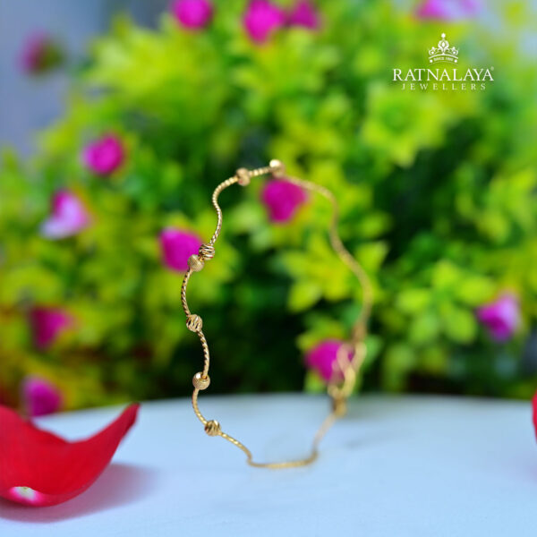 Lite Weight 22k Gold Bracelet for Girls