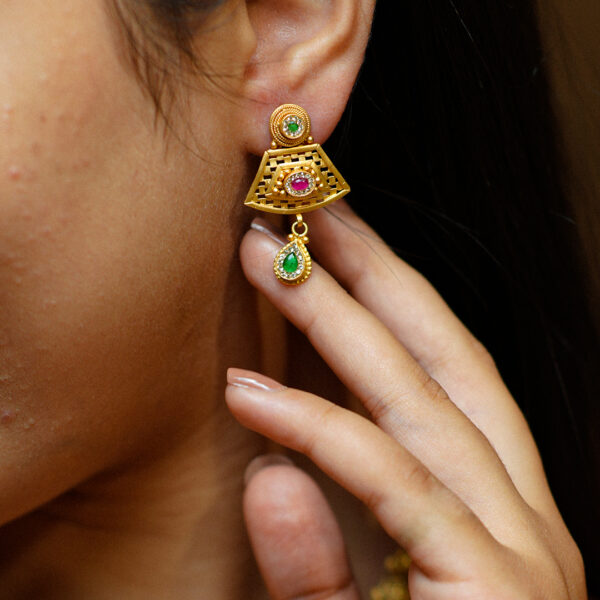 ANITIQUE LONG NECKLACE SETS 22kt GOLD