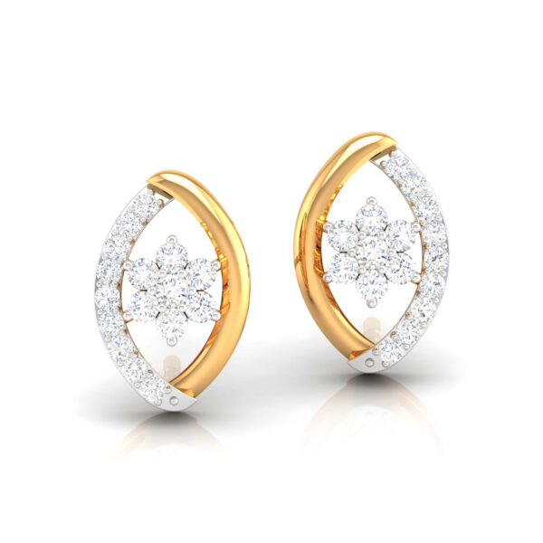 OVAL SHAPE EAR STUDS FOR WOMEN AND GIRLS