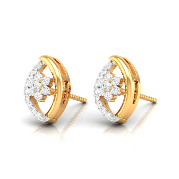OVAL SHAPE EAR STUDS FOR WOMEN AND GIRLS