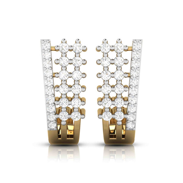 Evelyn Twinkle Diamond Hoop Bali