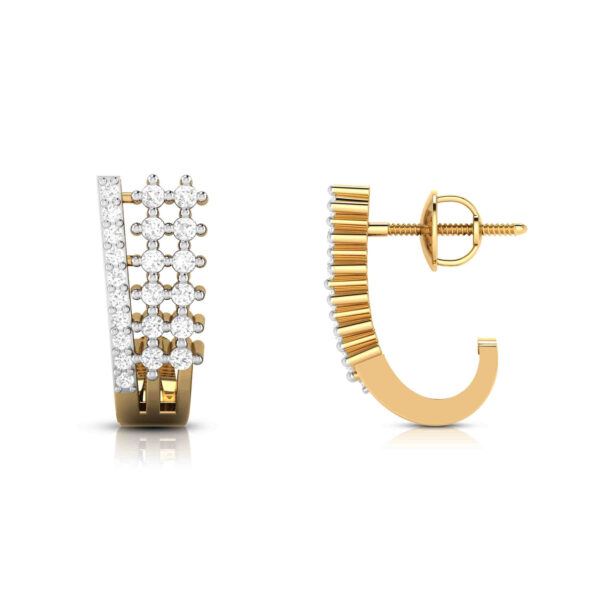 Evelyn Twinkle Diamond Hoop Bali