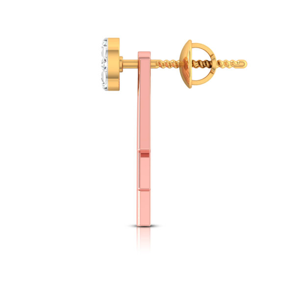ROSE GOLD DIAMOND EARRINGS FOR WOMEN