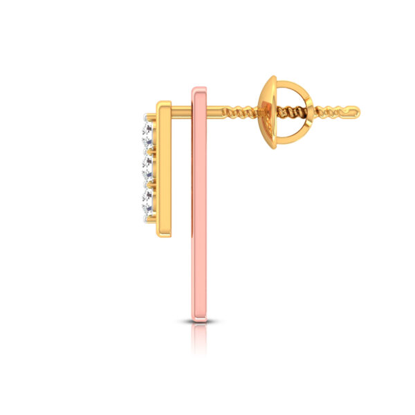 BUTTON EAR STUD FOR WOMEN