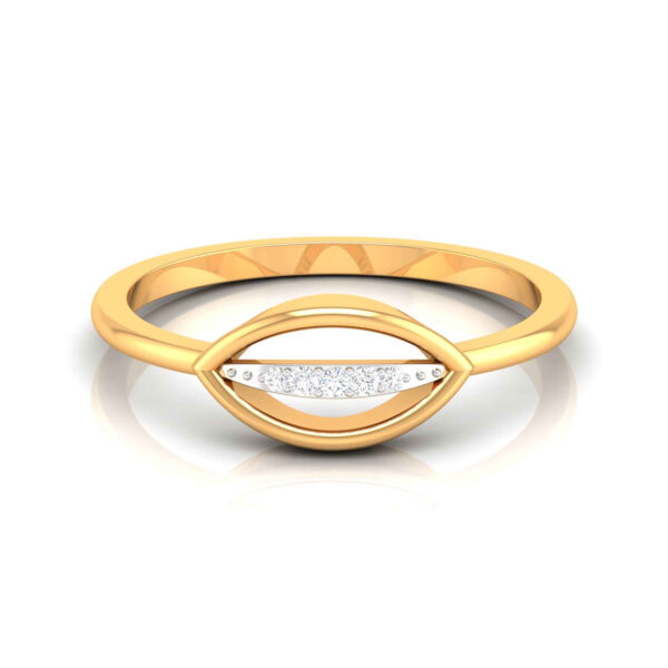 OVAL SHAPED DESIGN DIAMOND RING