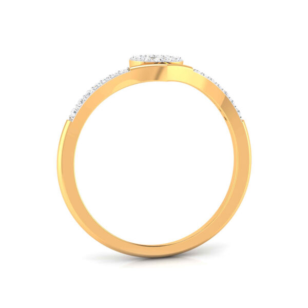 YELLOW GOLD DIAMOND RING FOR GIRLS AND WOMEN