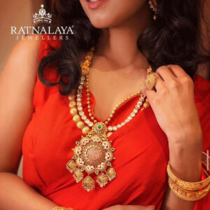 ANTIQUE AUSPIA NECKLACE SET 22kt GOLD