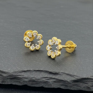 Perfect Gift for Women, BIS Hallmark Gold Earrings 22kt
