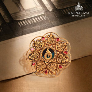 ROYAL LOOK ANTIQUE LADIES RING 916 GOLD 22KT