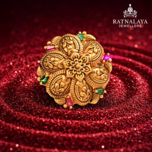UNIQUE DESIGNED ANTIQUE RING FOR WOMEN 22KT GOLD