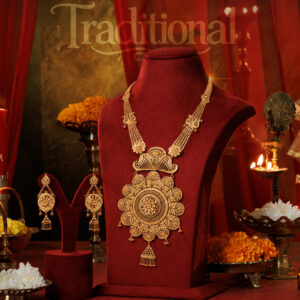 WOMEN NECKLACE SET TRADITIONAL 22KT GOLD PURITY