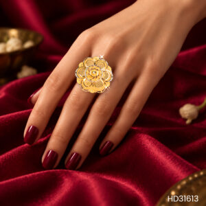 GOLD COCKTAIL RING FOR WOMEN 22KT