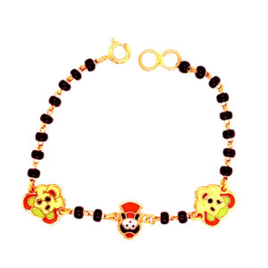 Fancy Leafy Cutour 22kt Charm KIDS WRISTLET