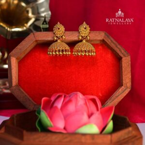 Traditional Jhumkas by Ratnalaya Jewellers