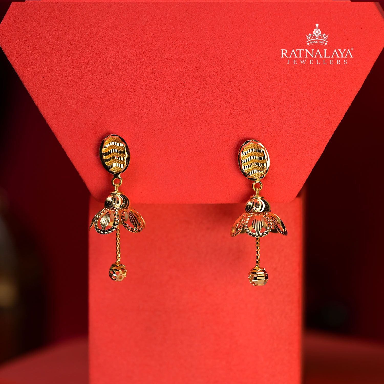 South Indian Traditional Screwback Semi Precious Stones Daily Wear Earrings  Gold Finish Jewe… | Gold earrings indian, Gold jewelry earrings, Jewelry  design earrings
