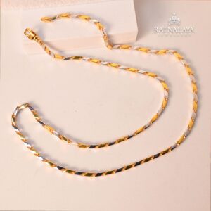 Two Color 18kt Gold Chain