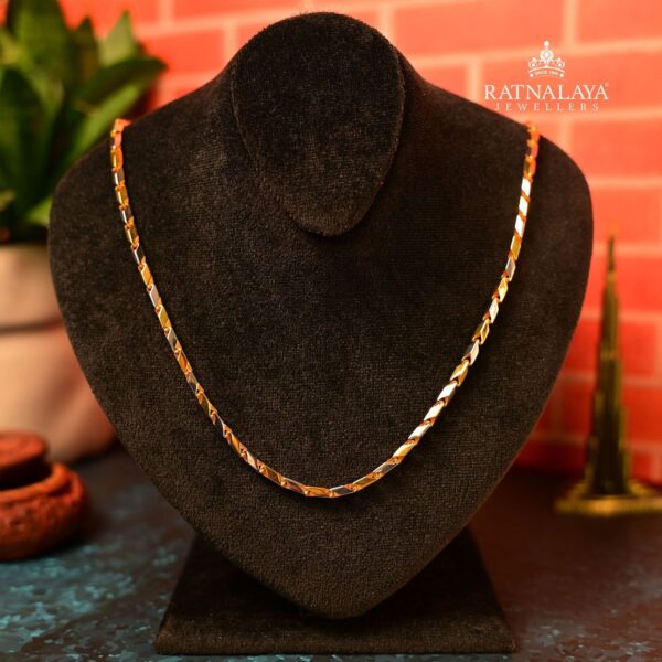 Two Color 18kt Gold Chain