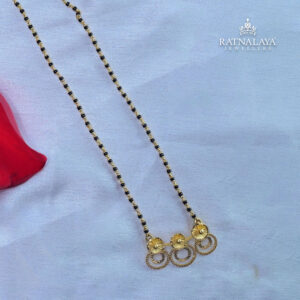 22k Gold Three Line Mangalsutra