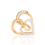 LOVE HEARTS DIAMOND EAR STUD 18kt GOLD