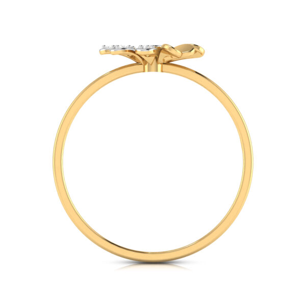 Floral Yellow Gold and Diamond Ring for Women and girls