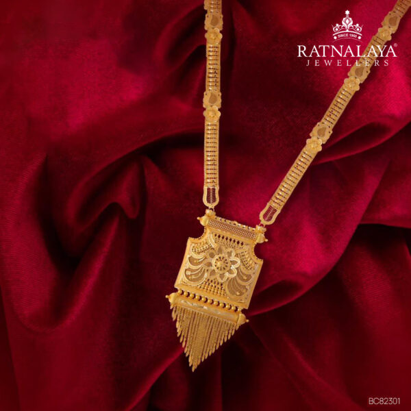 LONG NECKLACE FOR WOMEN 18kt RATNALAYA JEWELLERS