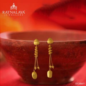 FANCY DROP EARRINGS 22kt GOLD